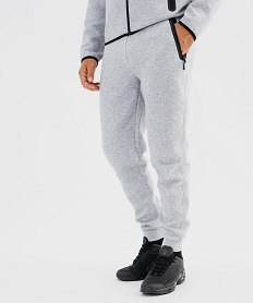 GEMO Pantalon de jogging avec poches zippées homme Gris