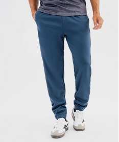 GEMO Pantalon de jogging avec liserés réfléchissants homme Bleu