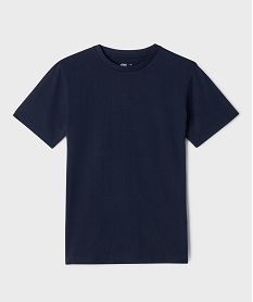 GEMO Tee-shirt manches courtes en jersey de coton garçon Bleu