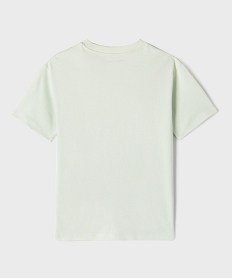 GEMO Tee-shirt manches courtes en jersey de coton à poche poitrine garçon Vert