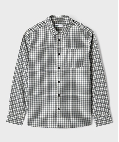 GEMO Chemise à carreaux en coton garçon Beige