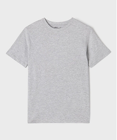 GEMO Tee-shirt à manches courtes uni garçon Gris