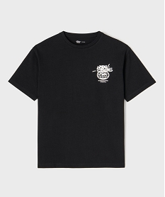 GEMO Tee-shirt manches courtes avec inscriptions urbaines garçon noir standard