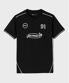 GEMO Tee-shirt de sport en mesh imprimé garçon noir standard