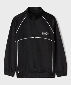 GEMO Sweat de sport à col montant en matière sport garçon noir standard