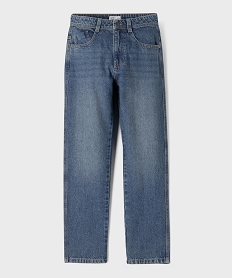 GEMO Jean straight en denim délavé garçon Bleu