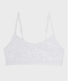 GEMO Brassière à fines bretelles fille Gris