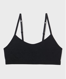 GEMO Brassière à fines bretelles fille noir standard