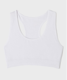 GEMO Brassière à dos nageur fille blanc vif