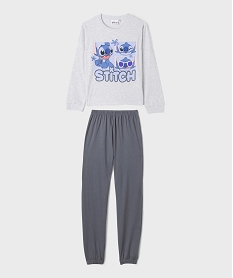 GEMO Pyjama avec motif Stitch fille - Disney Gris