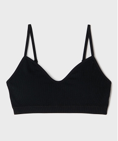 GEMO Brassière à fines bretelles avec mousses amovibles fille noir standard