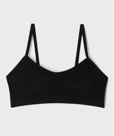 GEMO Soutien-gorge brassière à fines bretelles fille noir standard