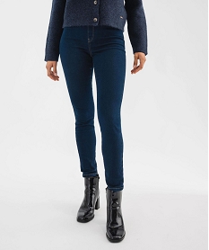 GEMO Jean slim avec taille élastique femme Bleu
