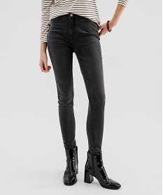 GEMO Jean skinny taille normale en denim stretch femme Gris