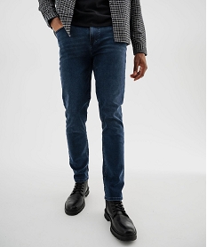GEMO Jean Slim en coton stretch homme Bleu