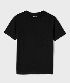GEMO Tee-shirt manches courtes en jersey de coton garçon noir standard