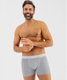 GEMO Boxers en coton extensible homme (lot de 2) Gris
