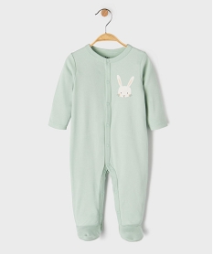 GEMO Pyjama dors bien en coton ouverture devant bébé Vert