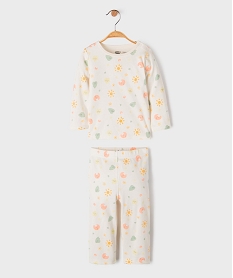 GEMO Pyjama 2 pièces motif célestes bébé Blanc