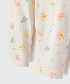 pyjama 2 pieces motif celestes bebe blancK558801_3