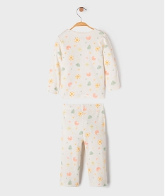 pyjama 2 pieces motif celestes bebe blancK558801_4