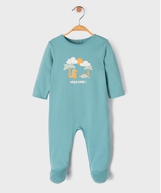 pyjama dors-bien avec motifs dinosaures bebe garcon bleu standardK559401_4