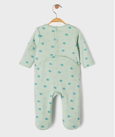 pyjama en coton a motifs baleines bebe garcon vertK560701_3