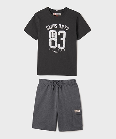 GEMO Pyjashort esprit vintage garçon - Camps United Gris