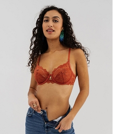 GEMO Soutien-gorge corbeille en dentelle avec bonnets souples Orange