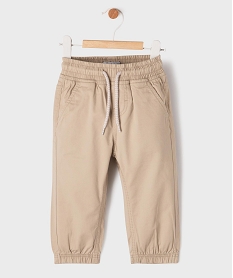 GEMO Pantalon jogger avec taille ajustable bébé garçon Beige