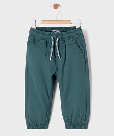 GEMO Pantalon jogger avec taille ajustable bébé garçon Vert