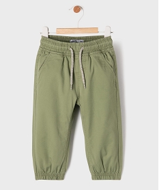 GEMO Pantalon jogger avec taille ajustable bébé garçon vert standard
