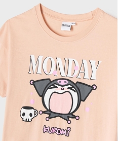 GEMO Chemise de nuit manches courtes en jersey fille - Hello Kitty Orange