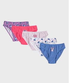 GEMO Culottes en coton à motif Stitch et Angel fille (lot de 5) - Disney Multicolore