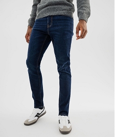 GEMO Jean slim en coton stretch homme Bleu