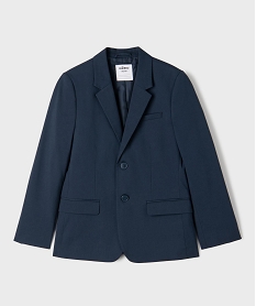 GEMO Veste de costume en matière extensible garçon Bleu