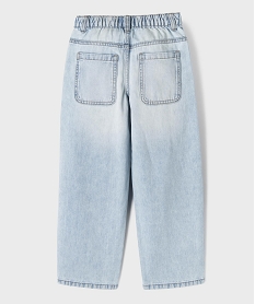 GEMO Jean loose en coton délavé garçon Bleu