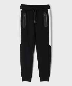 GEMO Jogging léger à poches zippées garçon noir standard