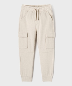 GEMO Pantalon de jogging coupe cargo garçon beige standard