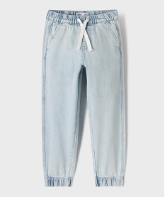 GEMO Jean jogger à coupe regular garçon Bleu