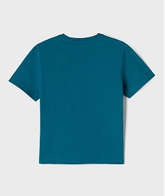 GEMO Tee-shirt manches courtes avec motifs animaux garçon Bleu