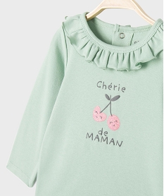 pyjama 2 pieces a motif et carreaux bebe vertK601701_2