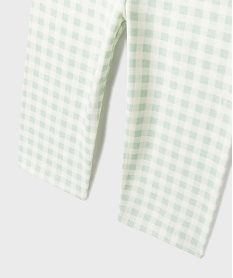 pyjama 2 pieces a motif et carreaux bebe vertK601701_3