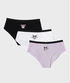 GEMO Shorties imprimés en coton stretch fille (lot de 3) - Hello Kitty and friends Multicolore