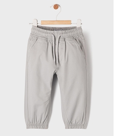 GEMO Pantalon jogger avec taille ajustable bébé garçon Gris