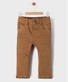 GEMO Pantalon slim extensible bébé garçon marron standard