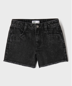 GEMO Short en jean à bord franc fille noir standard