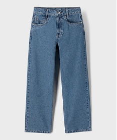 GEMO Jean baggy en coton garçon Bleu