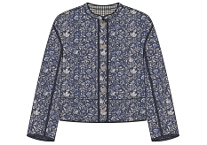 GEMO Veste matelassée et rembourrée réversible femme Bleu