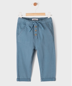 GEMO Pantalon chino avec taille ajustable bébé garçon bleu standard